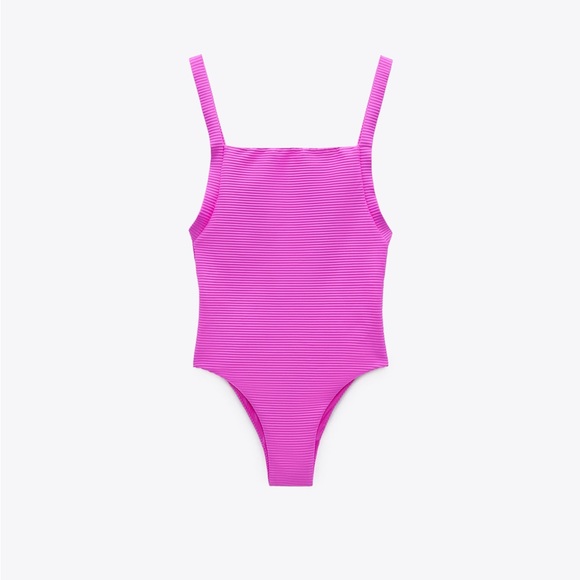 PRICE DROP!!!!!!! {Zara} NWT Neon Pink Swimsuit • M, XL S - Picture 2 of 7